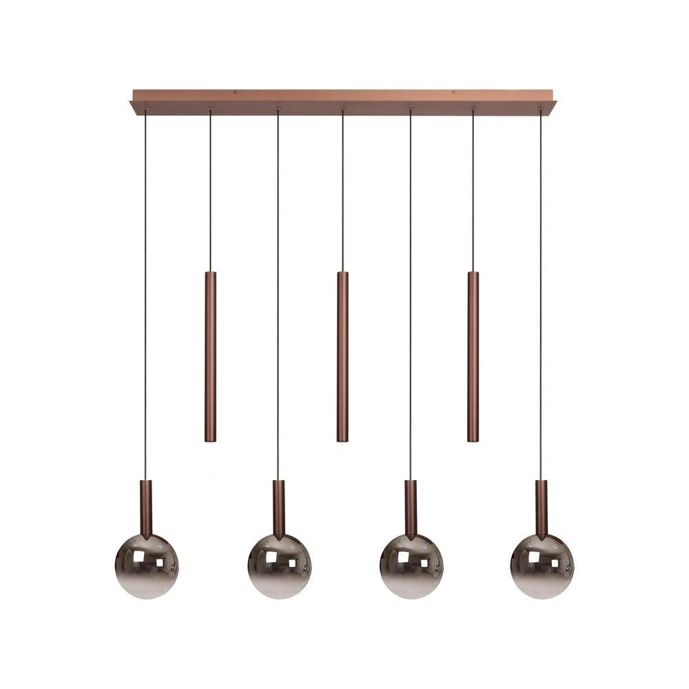 Design hanglamp Jasmine koper 7-lichts Premium by Lucide 5411212741295