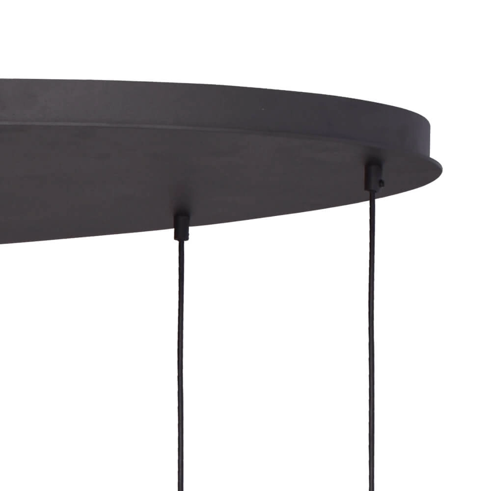 Hanglamp Lava Oval 8x smoke glas Ø 24cm Masterlight 8718121290232