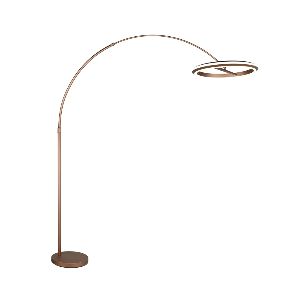 Vloerlamp Amador mokka bruin Trio 4017807688177
