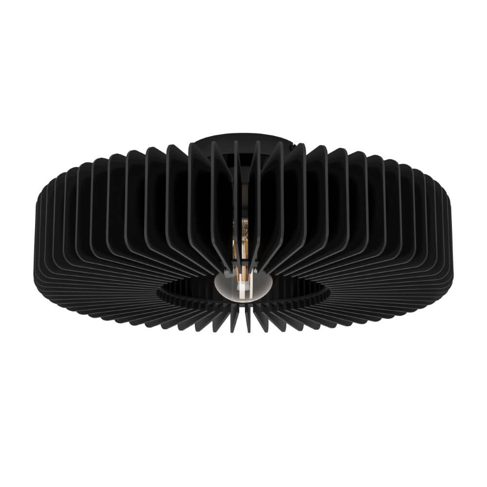Houten plafondlamp Palombaia Ø 50cm - zwart Houten plafondlamp Palombaia Ø 50cm - zwart