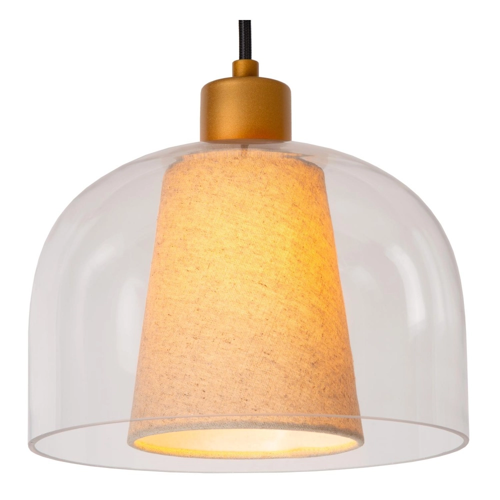 Design hanglamp Gunhild 3-lichts goud rond Lucide 5411212303363