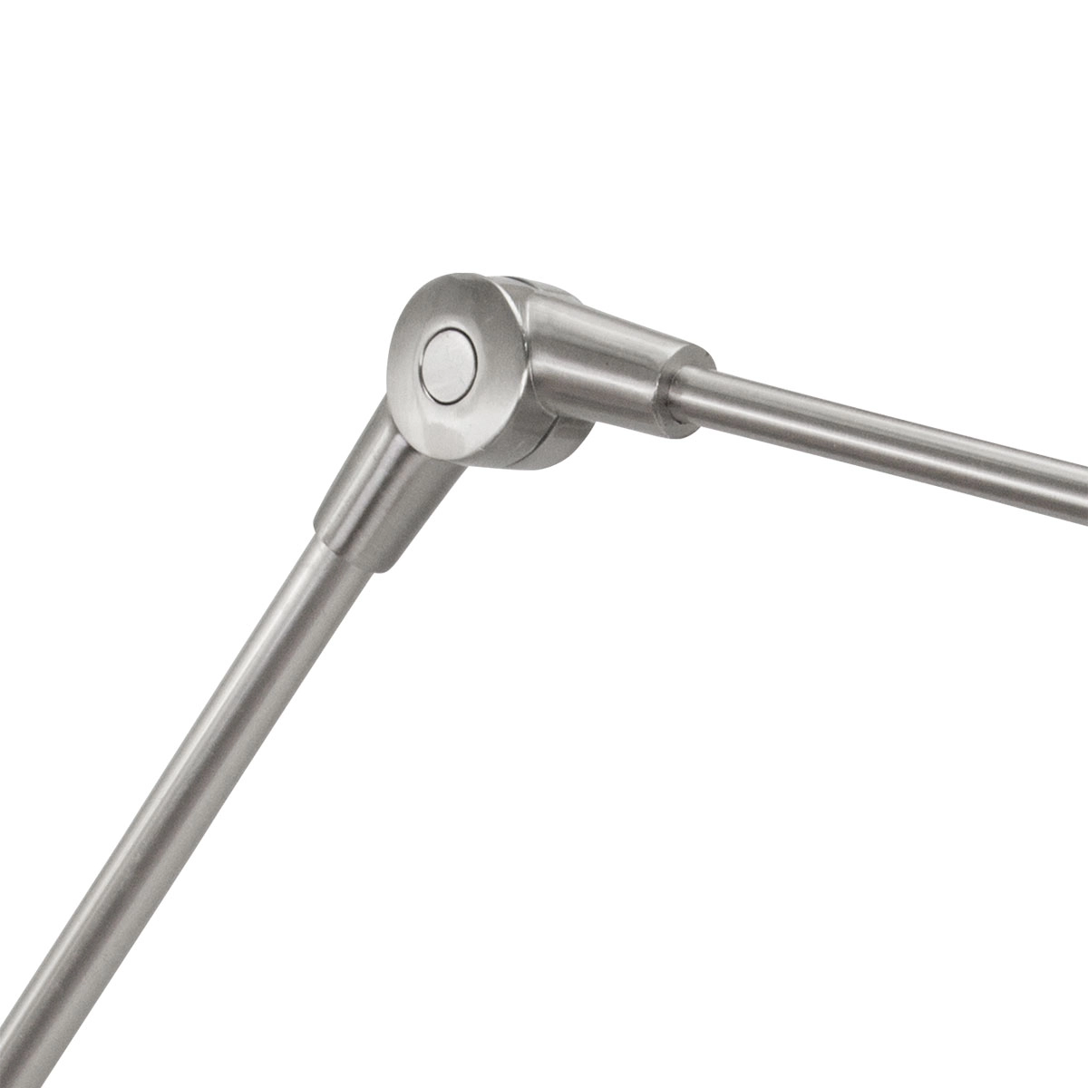 Wand Leeslamp Prestige Chic RVS met 30cm taupe velourse kap Steinhauer 8712746145809