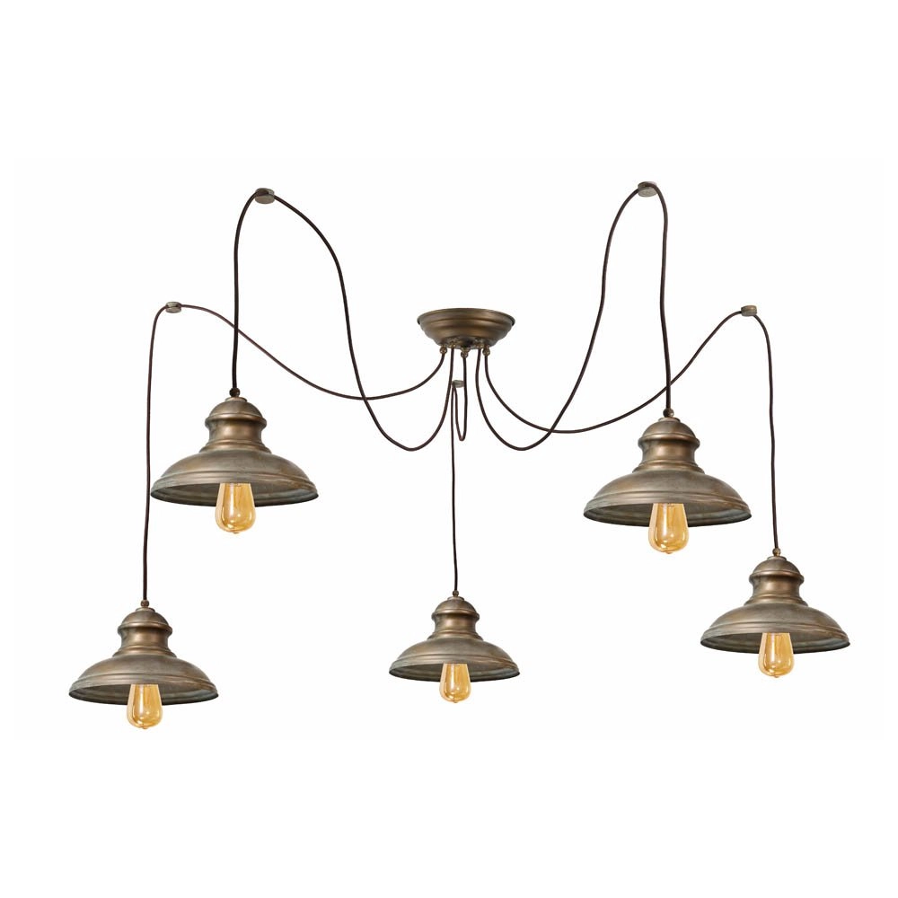 Hangende spinlamp Maritiem antiek