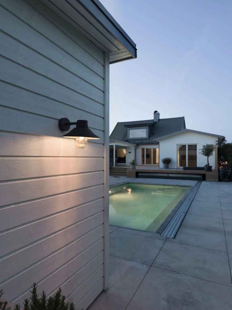 Landelijke wandlamp Vega zwart KonstSmide 7318304287502