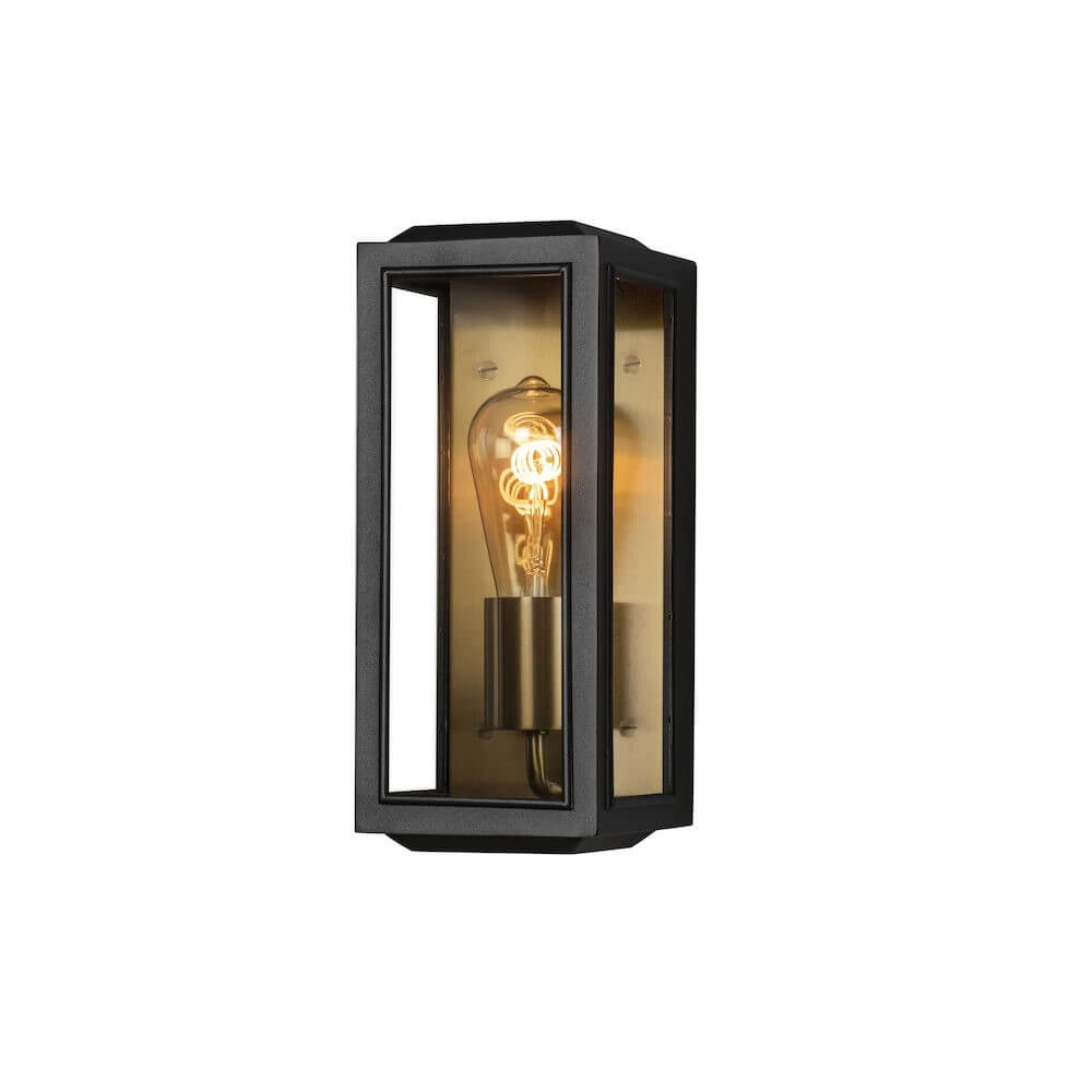 Zwart met gouden buitenlamp Carpi Zwart met gouden buitenlamp Carpi