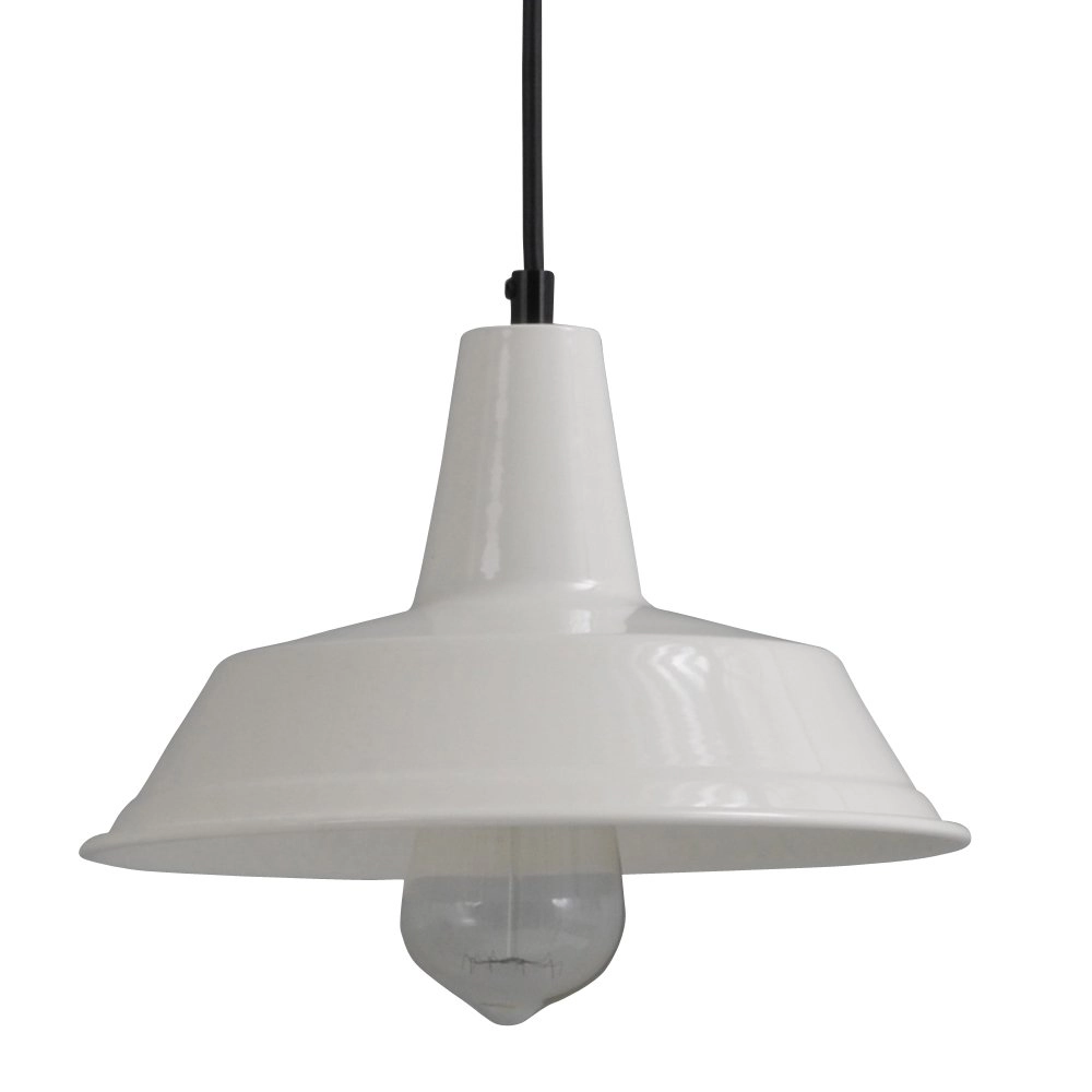 Witte vintage eetkamer lamp Industria 3x25 3-lichts met zwart Masterlight 8718121230788