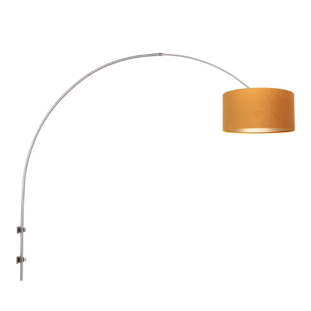Muur booglamp Sparkled RVS met goud Muur booglamp Sparkled RVS met goud