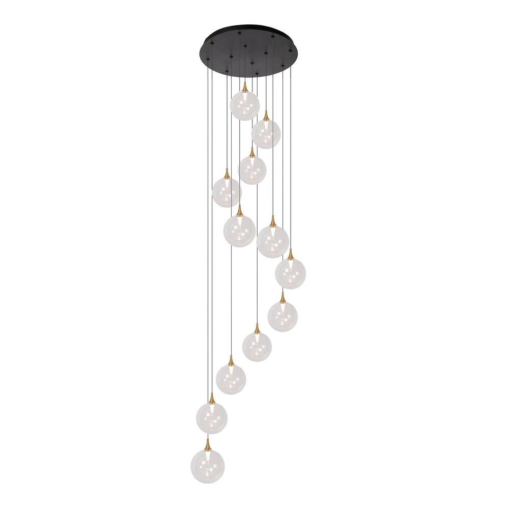 Design led hanglamp Gisela helder - 12x Ø 16cm