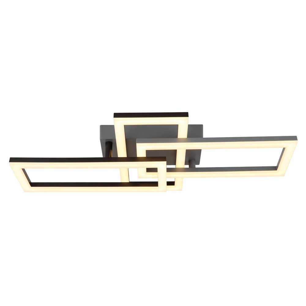 Zwarte design plafondlamp Sapena 61,4 x 34,1cm Globo 9007371456390