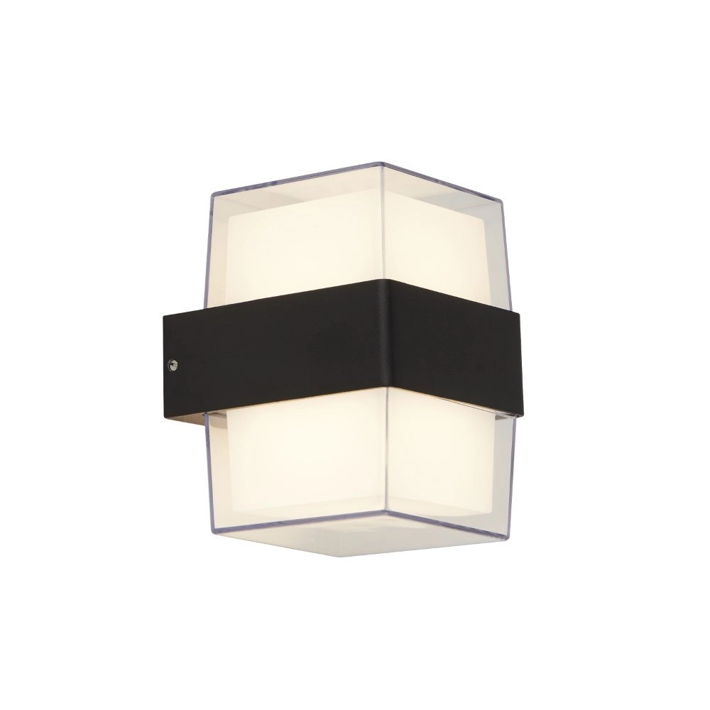 Design muurlamp Frosty Square antraciet Design muurlamp Frosty Square antraciet