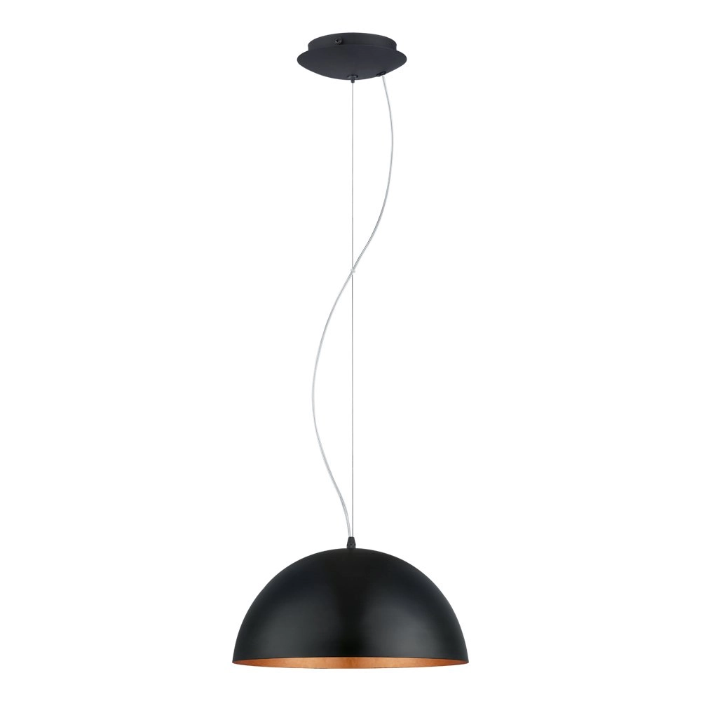 Hanglamp Gaetano 1 zwart - koper