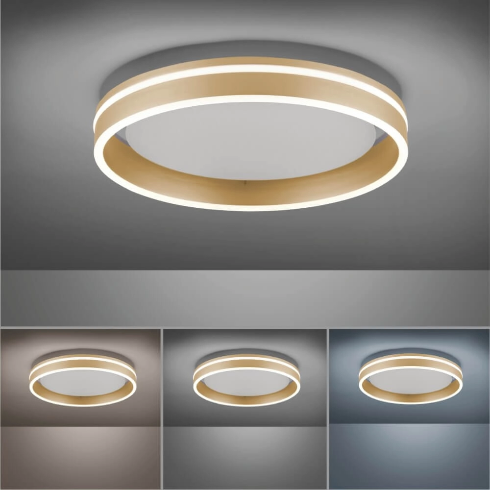 Plafondlamp Q-Vito Ø 40cm messing Paul Neuhaus 4012248333860