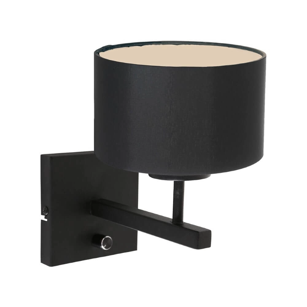 Zwart slaapkamer wandlamp Stanger Steinhauer 8712746152531