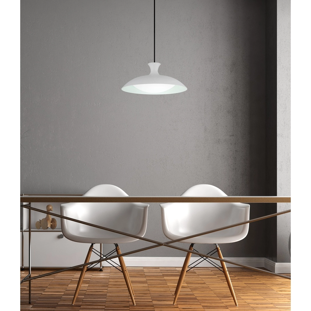 Witte hanglamp Rocha design Ø 40cm Globo 9007371522996