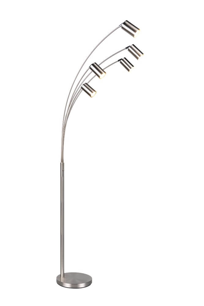 5-lichts vloerlamp Marley RVS Trio 4017807612356