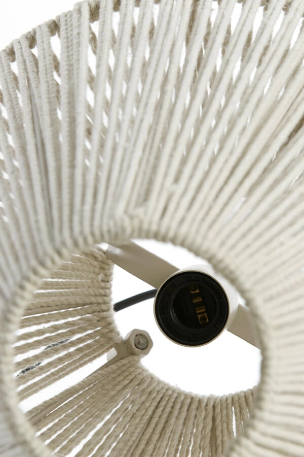 Tafellamp japandi Felida Ø 35cm crème Light & Living 8717807711917