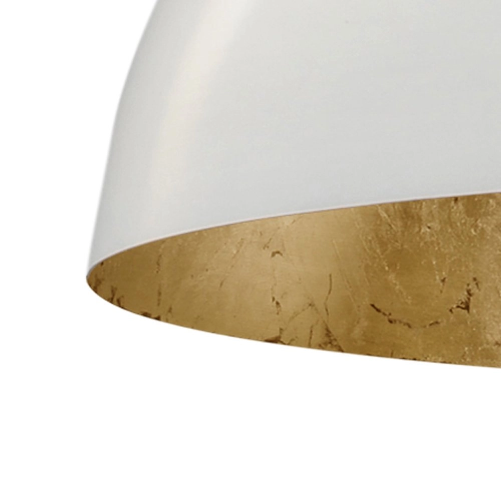 Grote hanglamp Industria Gold 40 wit met gouden binnenkant Masterlight 8718121159577