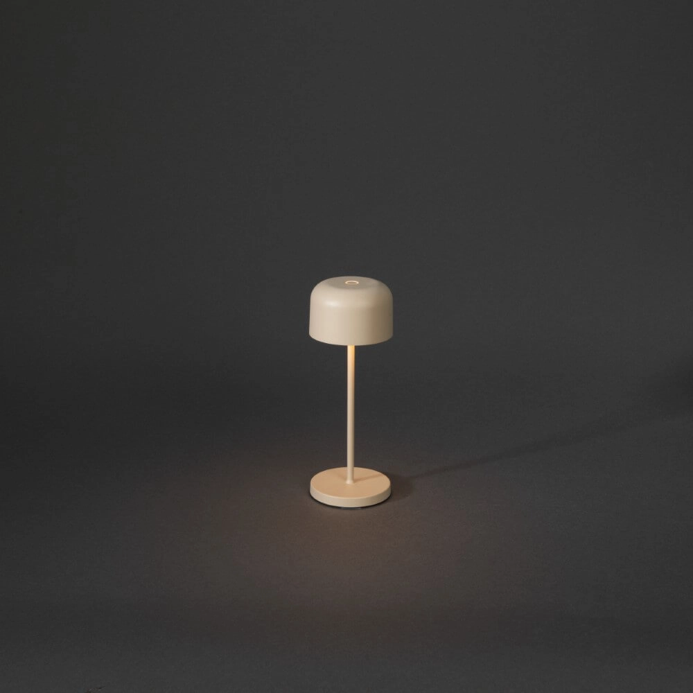 Oplaadbaar tafellampje Lille mini zandkleur KonstSmide 7318307835335