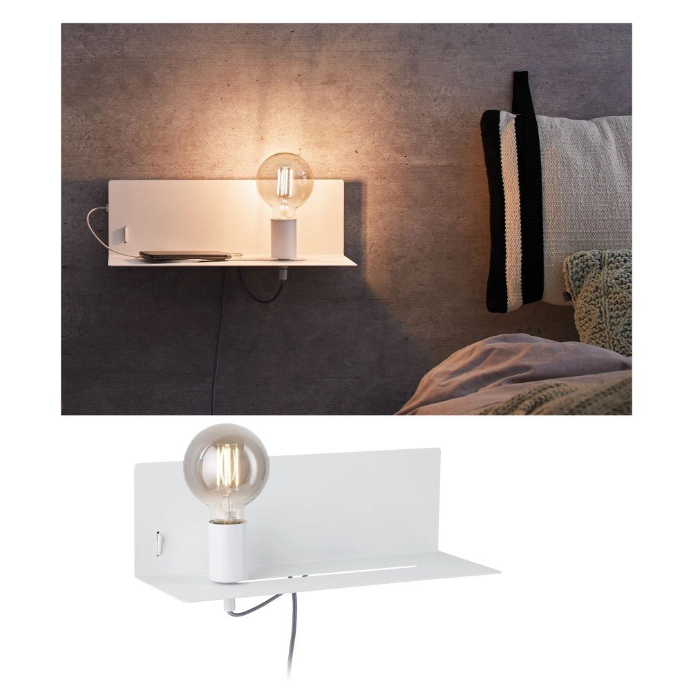 Slaapkamer bedlamp Devara USB Paulmann 4000870789155