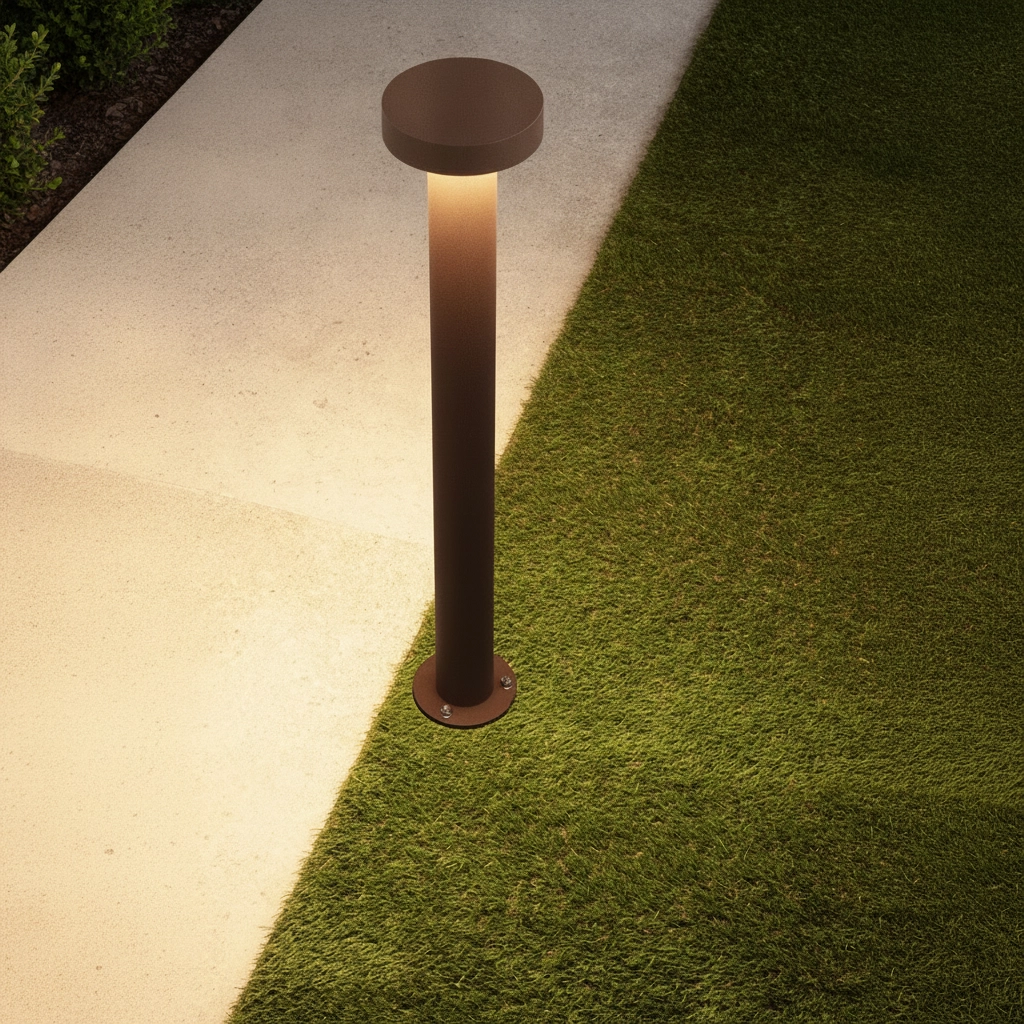 Desing tuinlamp Gong roestbruin 60cm - 2700K