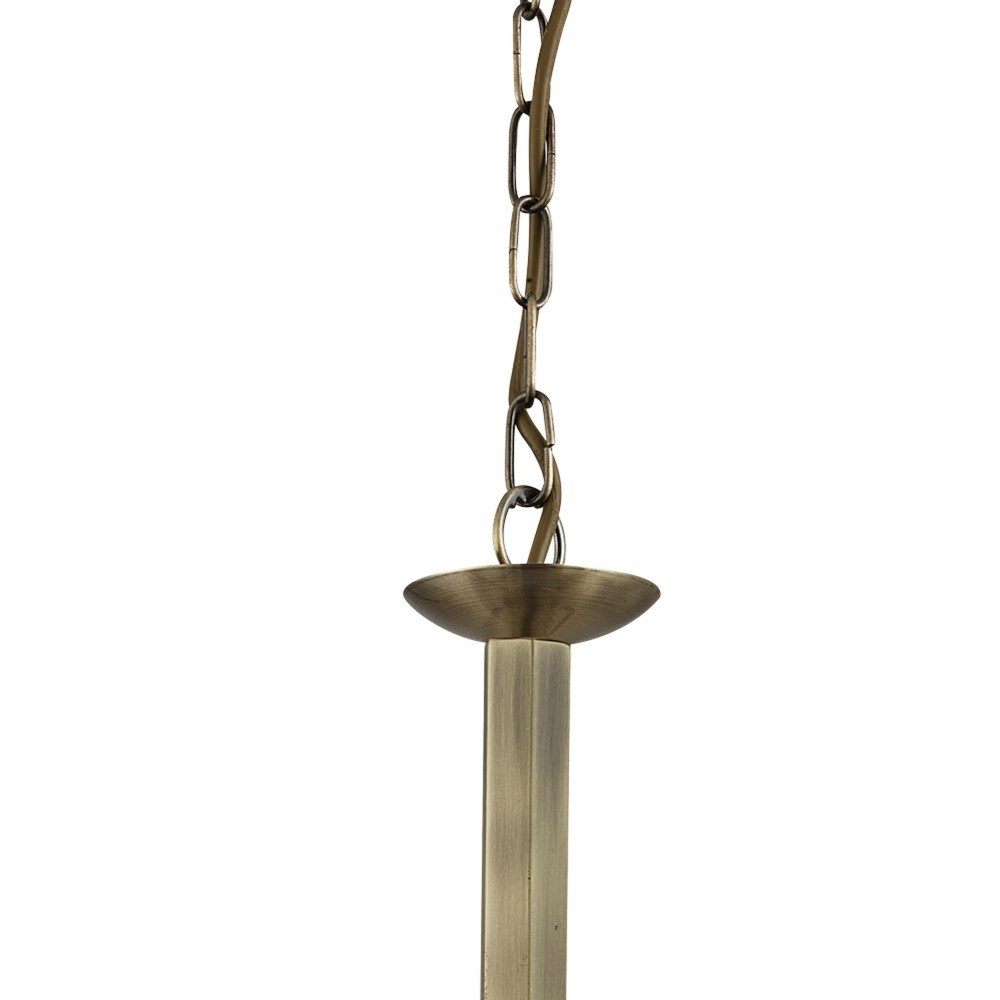 Landelijke kroonluchter Richmond 5-lichts 52cm antiek brons Searchlight 5053423056449