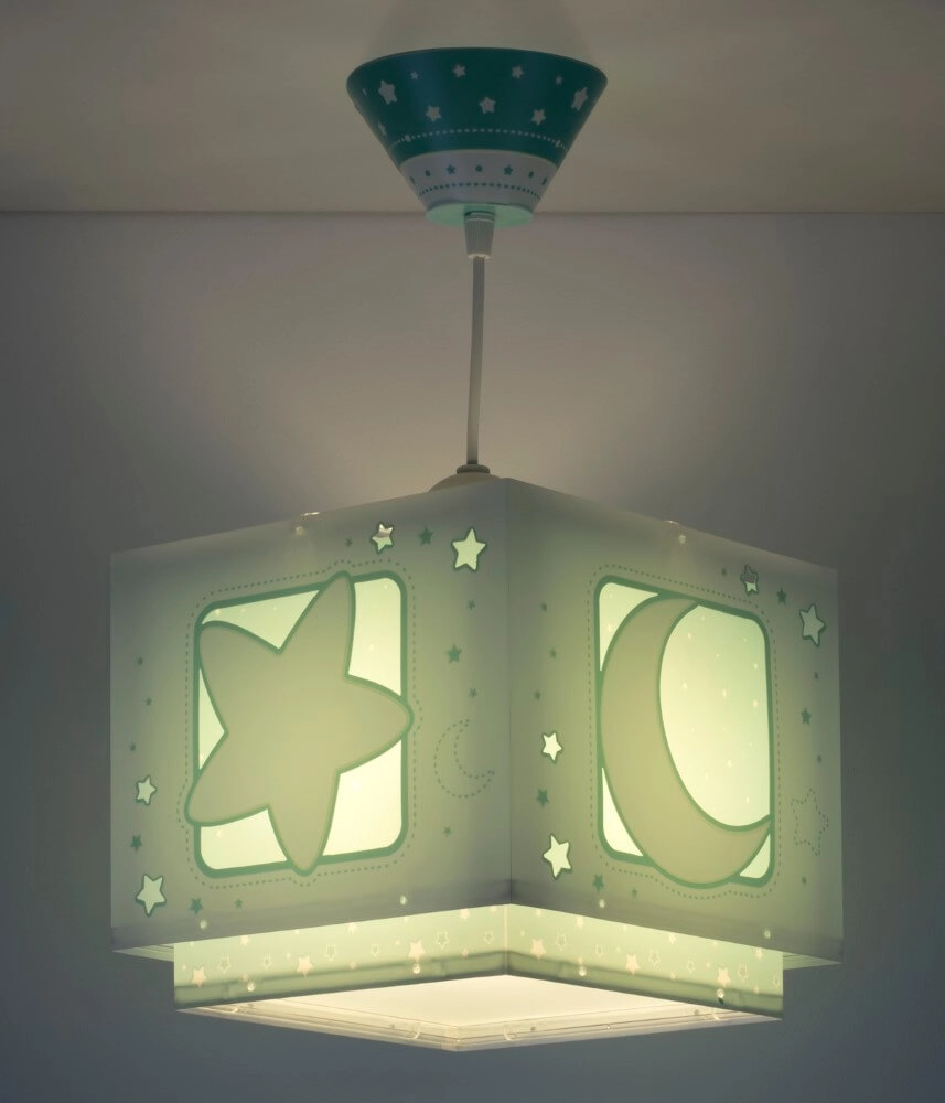 Kinderkamer hanglamp Moonlight turquoise Dalber 8420406800882