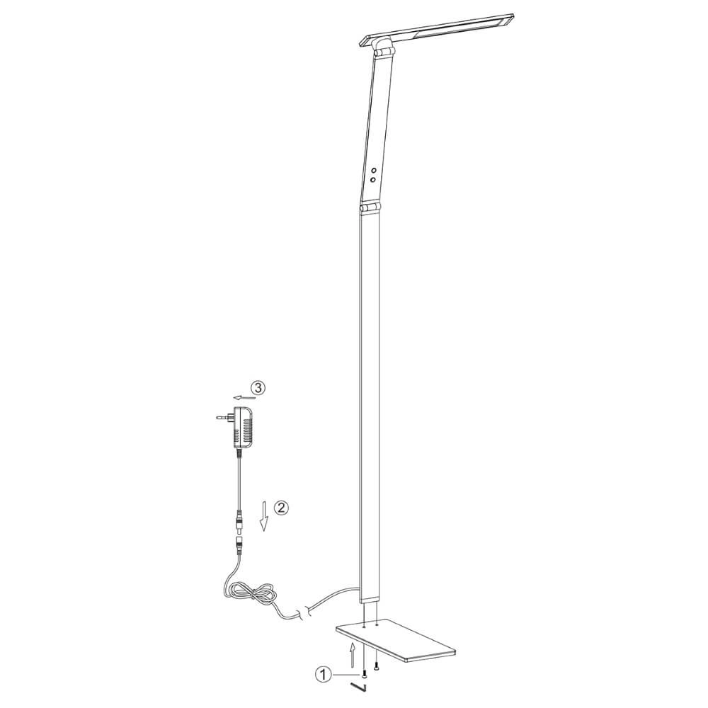Strakke leeslamp Serenade LED Steinhauer 8712746132663