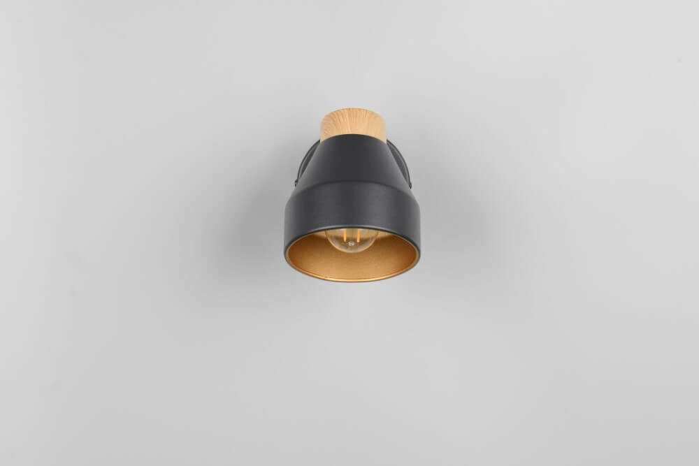 Design wandlamp Valentin zwart Trio 4017807637397