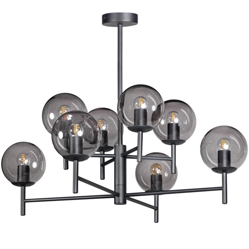 Glazen hanglamp Davina 8-lichts Glazen hanglamp Davina 8-lichts