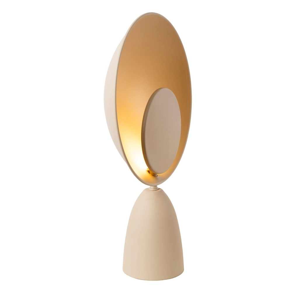 Design tafellamp Castamar Ø 25,5cm zand bruin Lucide 5411212345844