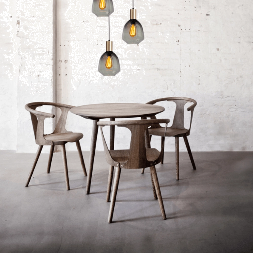 3-lichts vide hanglamp - goud - Porto met Nicolette green glazen Masterlight 8718121270920