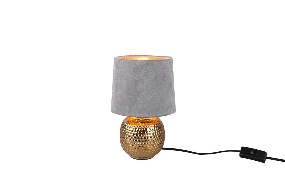 Schemerlampje Sophia keramiek goud met grijs Trio 4017807477887