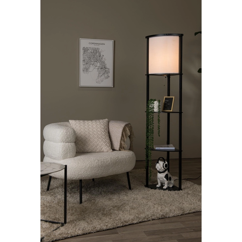 Vloerlamp Menno zwart Lucide 5411212441591