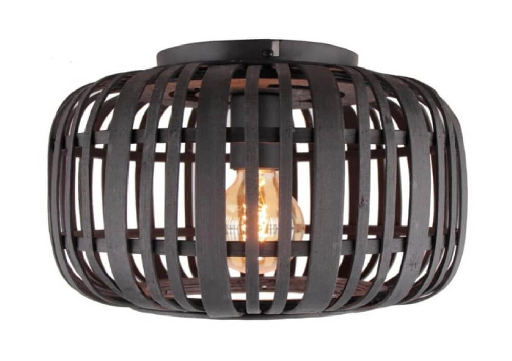 Plafondlamp Woodrow 32cm zwart Plafondlamp Woodrow 32cm zwart