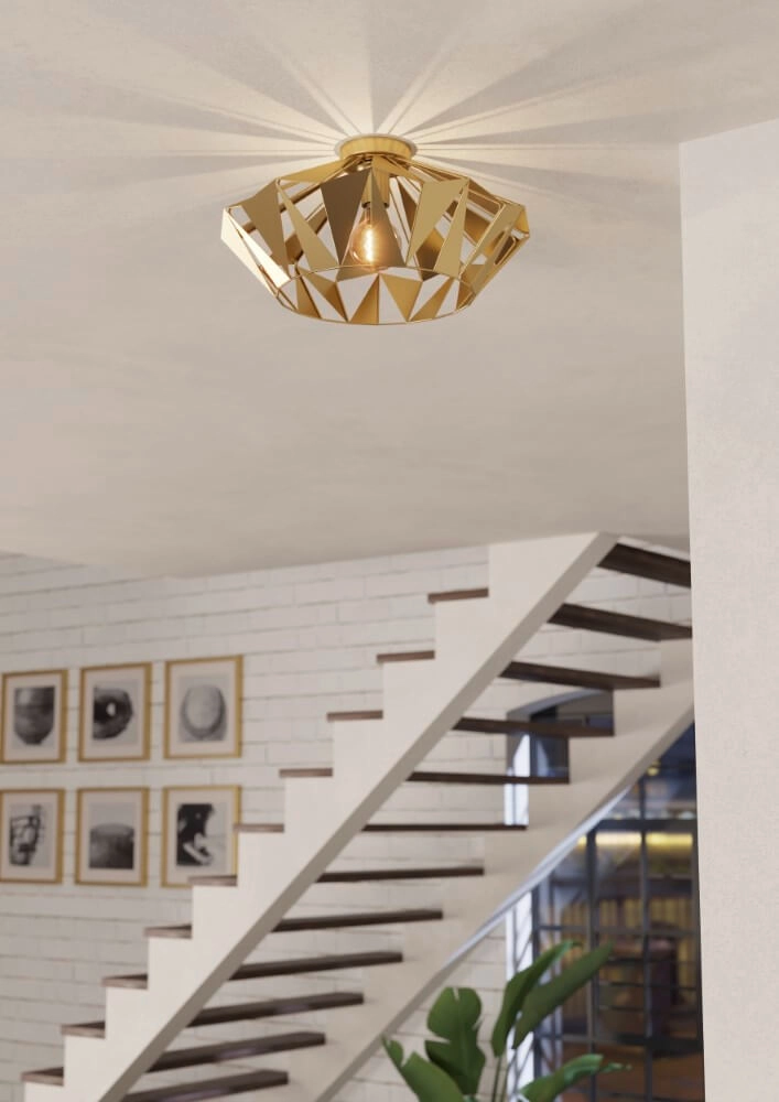 Gouden Carlton plafondlamp - Ø 47cm Eglo 9002759439088
