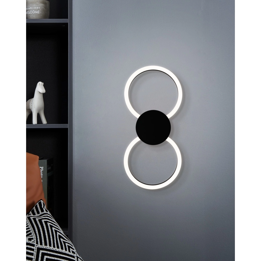 Design wandlamp Venticello 1 zwart Eglo 9008606357444