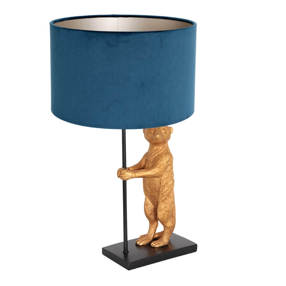 Schemerlamp Animaux met blauw velvet Steinhauer 8712746151855
