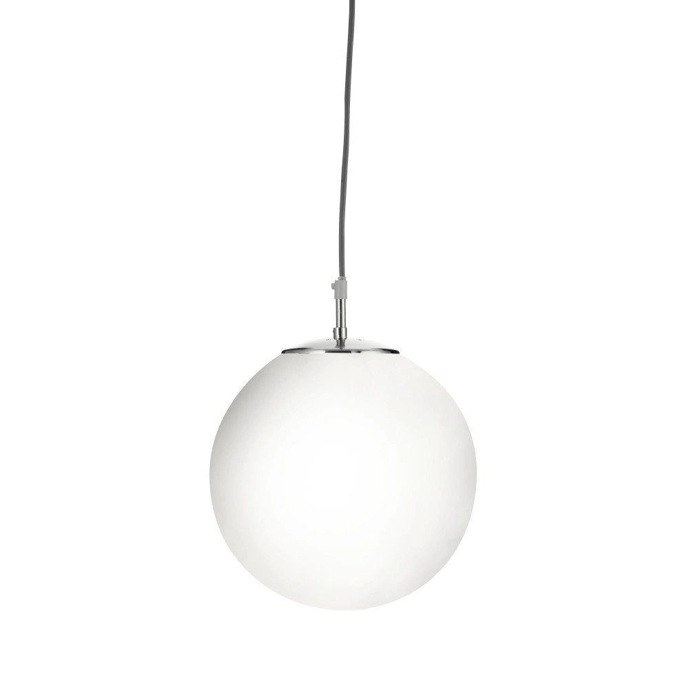 Glazen hanglamp Atom Ø 25cm met chroom