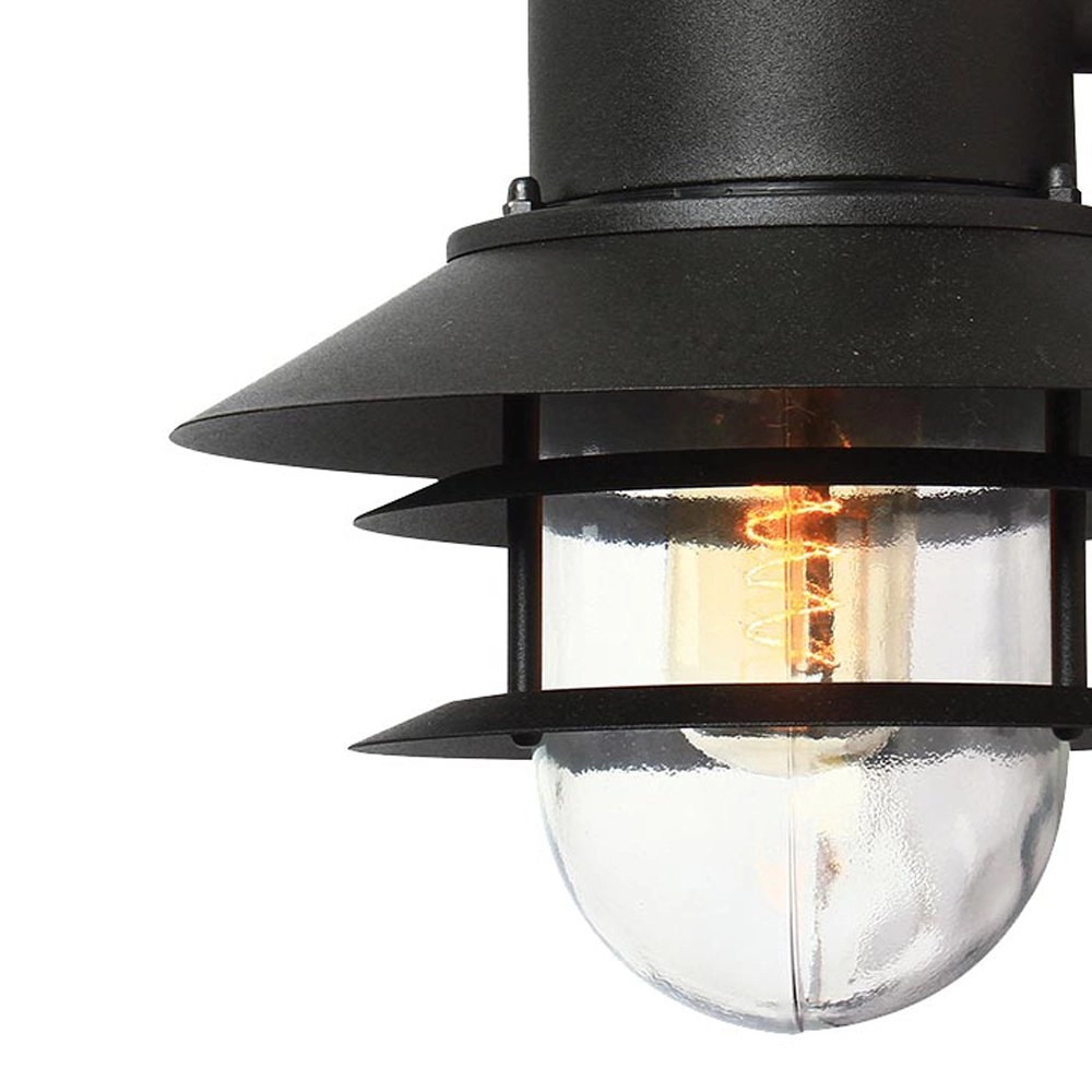 Landelijke buitenlamp Helsinger Down zwart Franssen 5024005263012