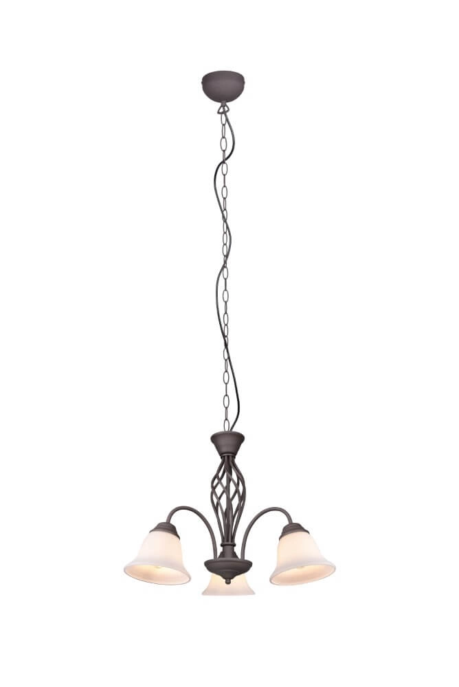 Kroonluchter Rustica 55cm 3-lichts roestbruin Trio 4017807504675