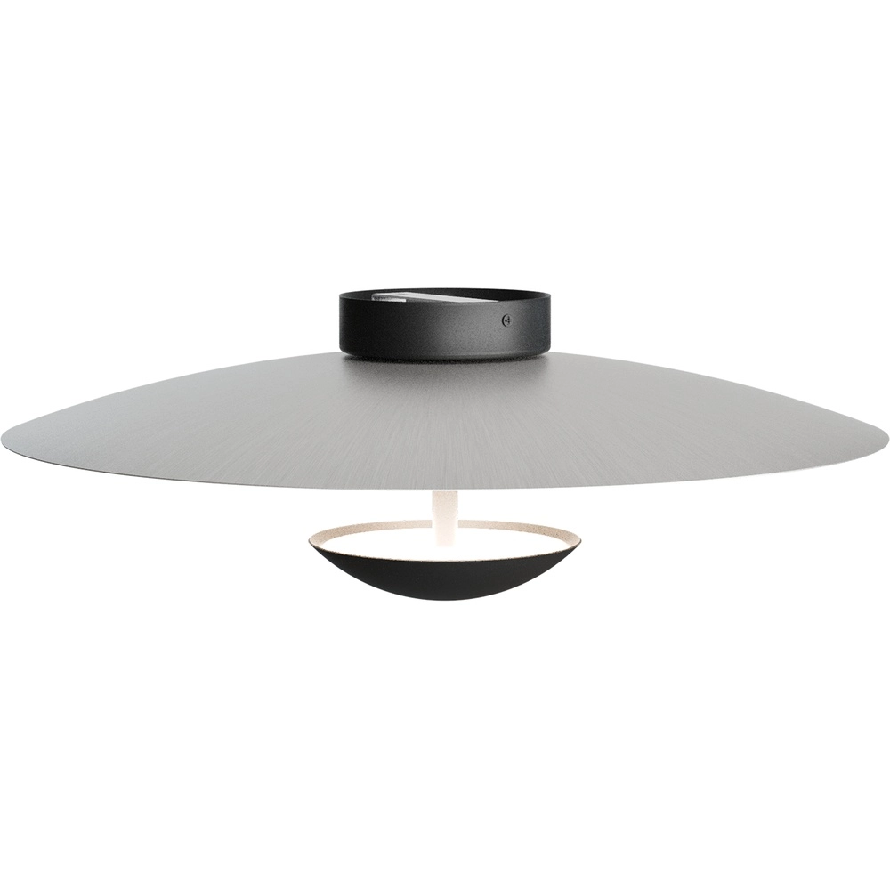 Plafondlamp 16cm Scala Ø 45cm zwart met nikkel Masterlight 8718121397436