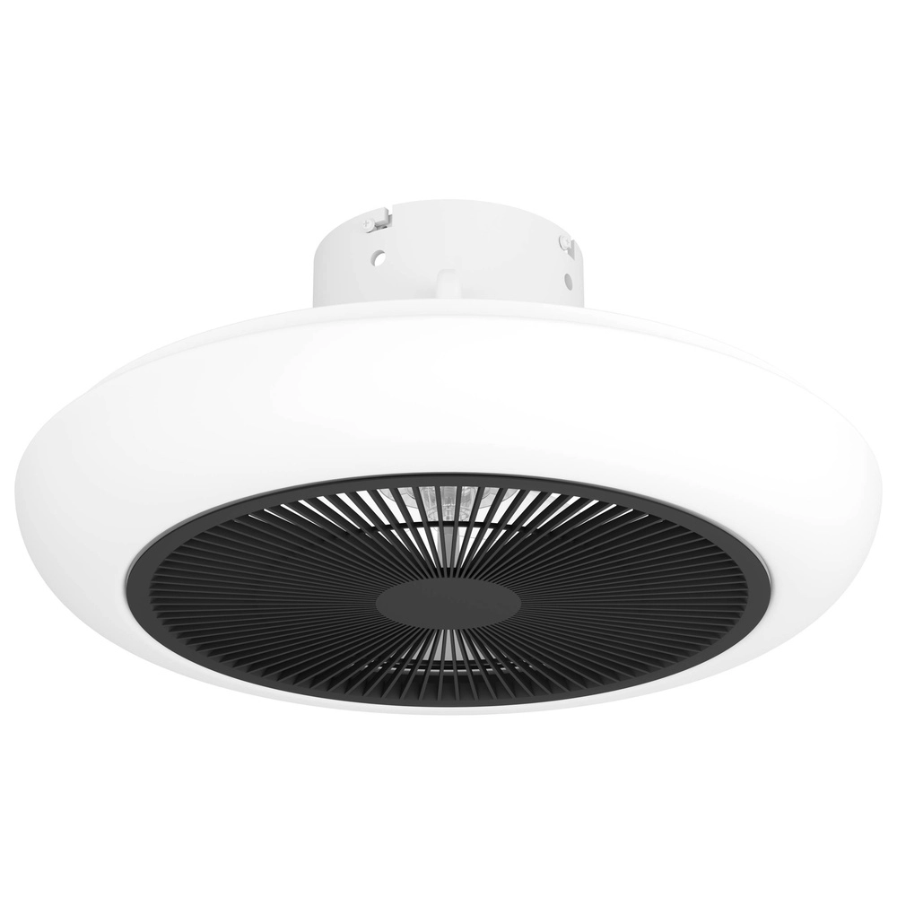 Design plafondventilator Sayulita wit met zwart Design plafondventilator Sayulita wit met zwart