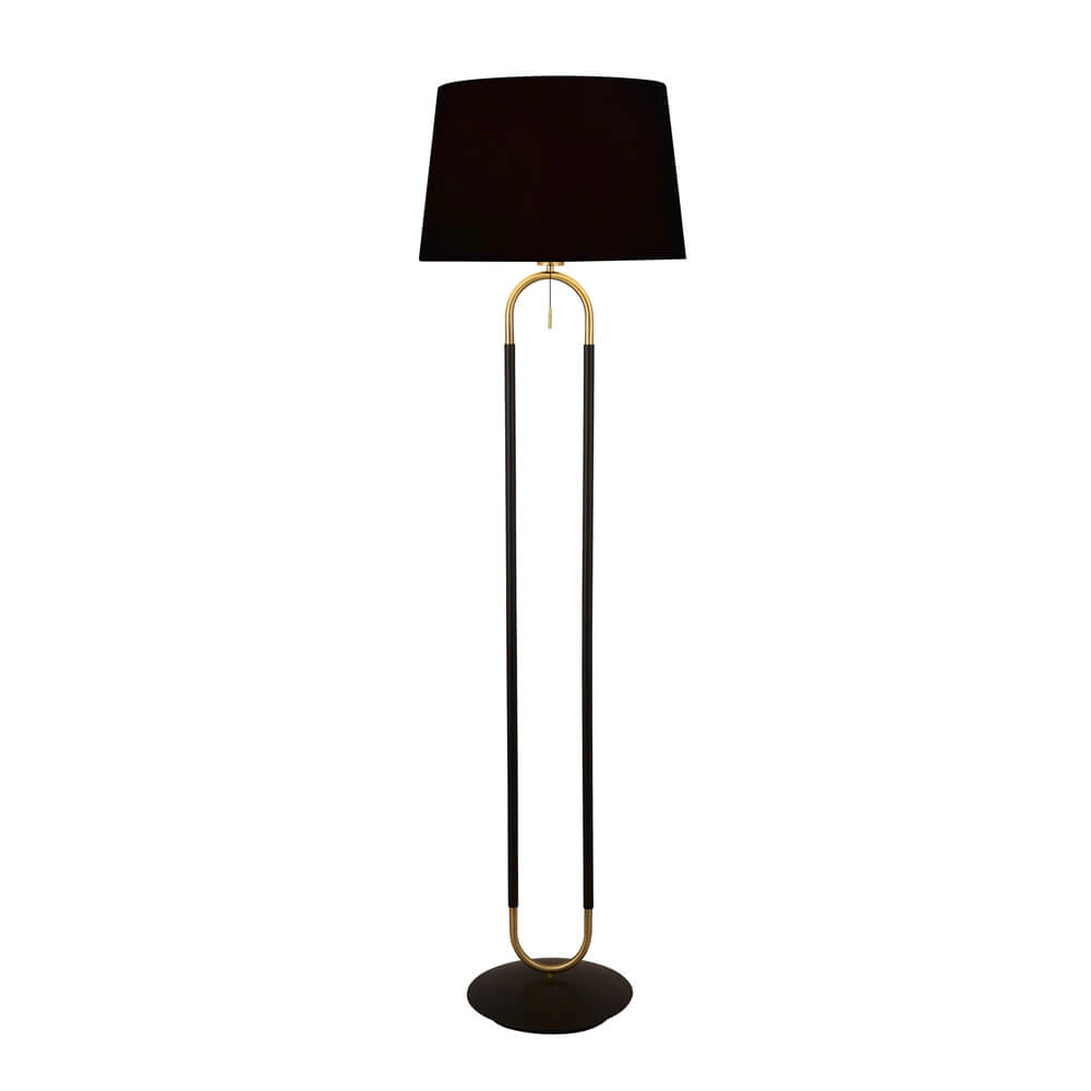 Vloerlamp Jazz 161cm zwart met goud Vloerlamp Jazz 161cm zwart met goud