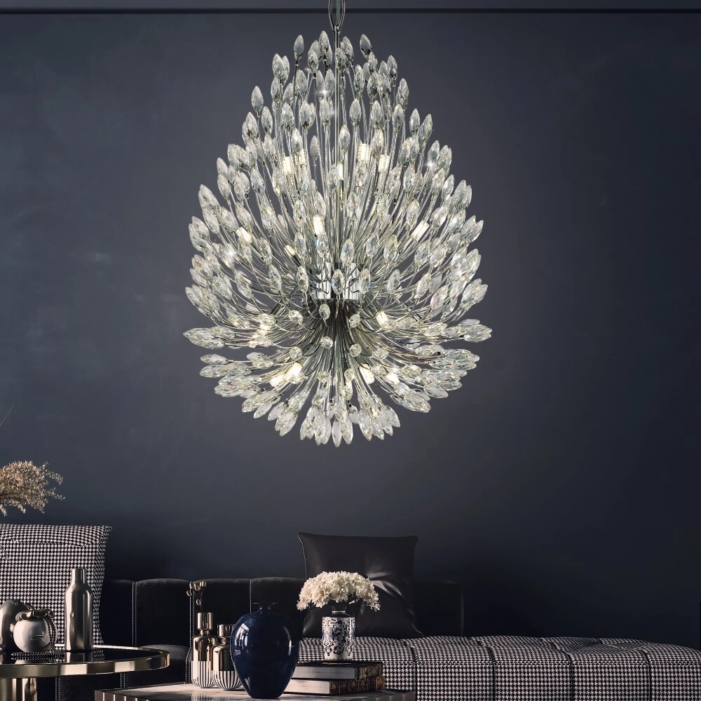 Ø 51cm kroonluchter Peacock Searchlight 5053423227658