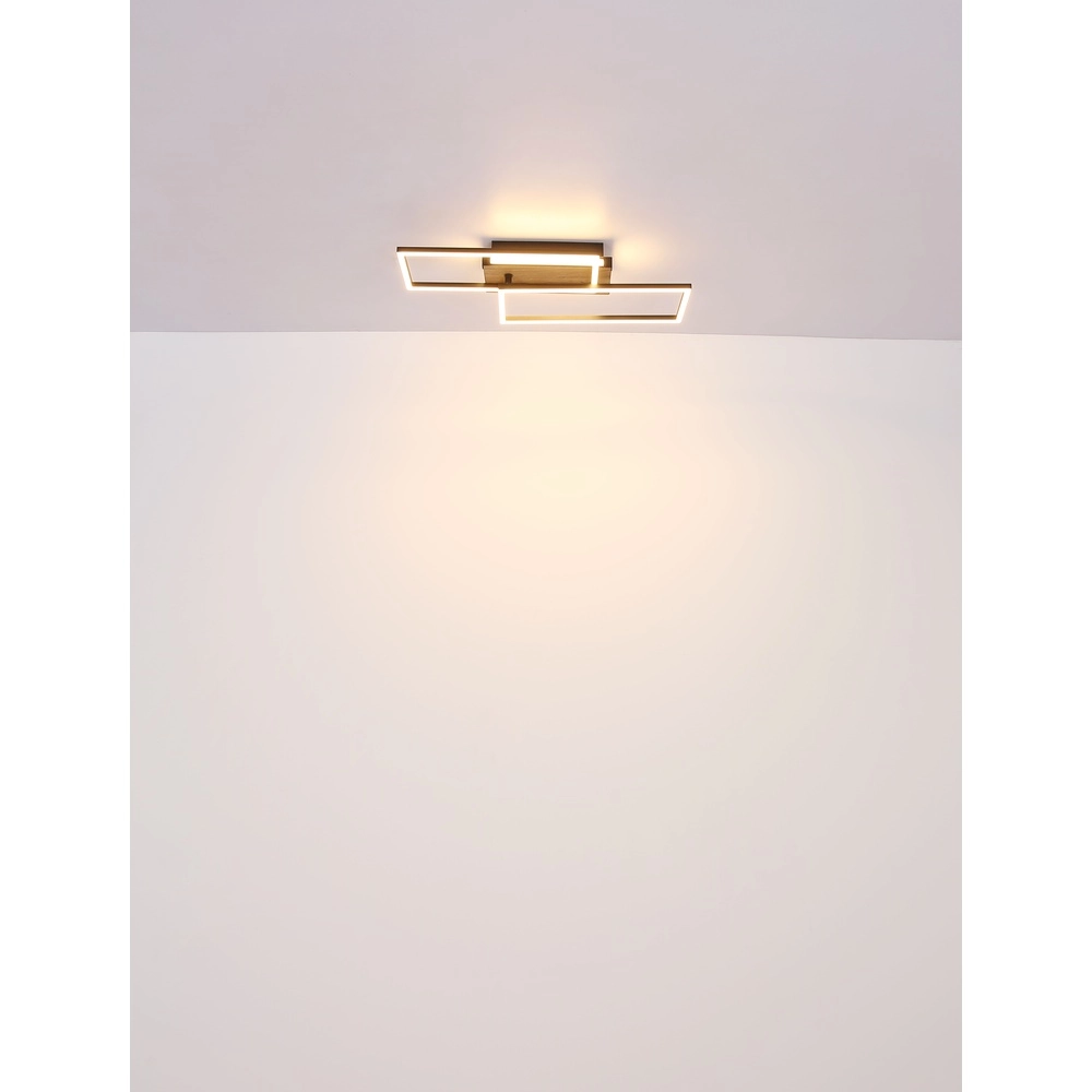 Plafondlamp Highway zwart met goud Globo 9007371453795