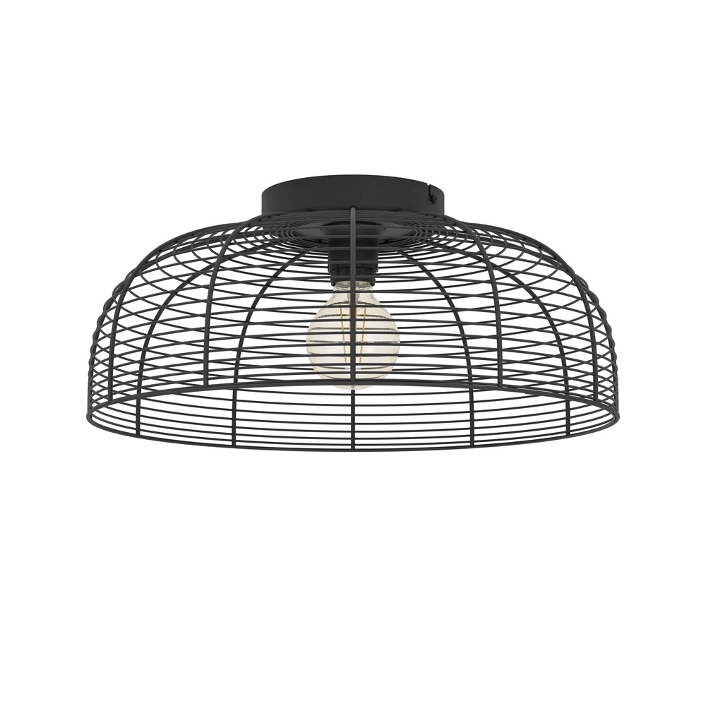 Draad plafondlamp Rinroe Ø 45cm - zwart