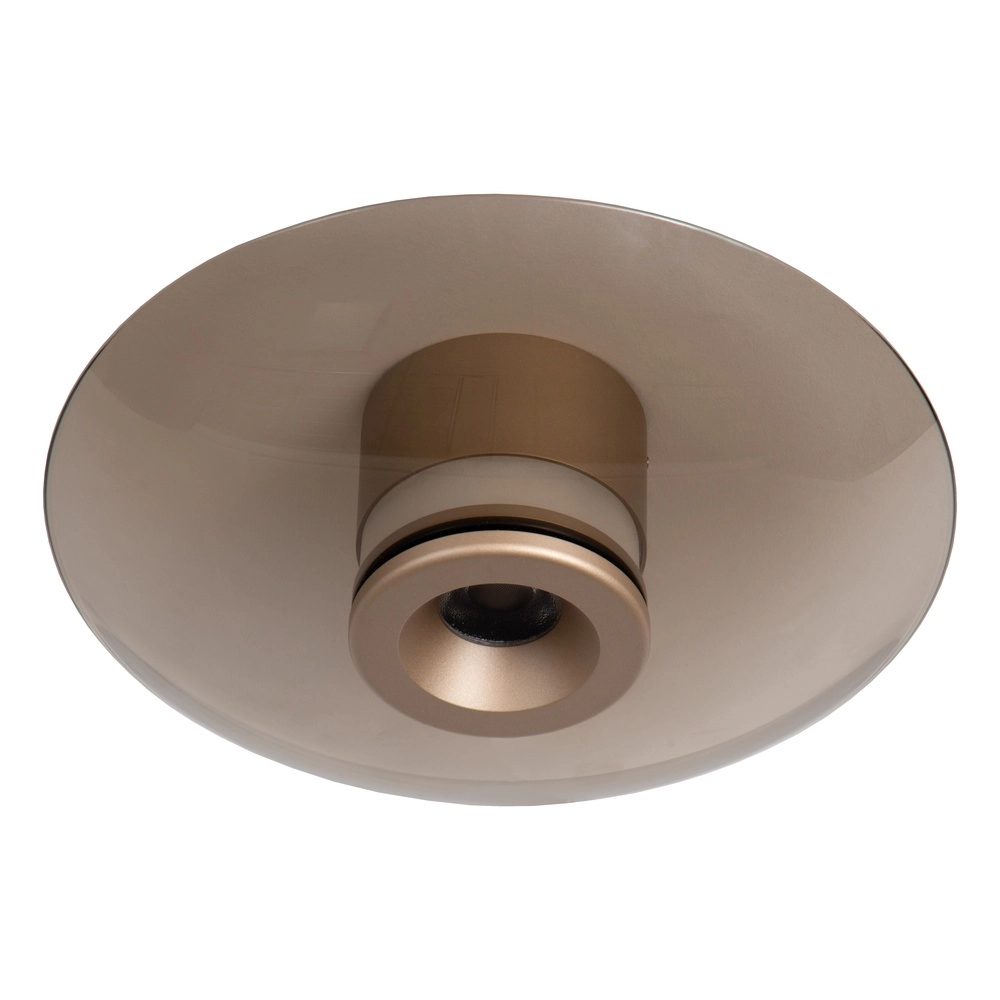 Led plafondlamp Santiago Ø 23cm - champagne met amber glas Premium by Lucide 5411212221889