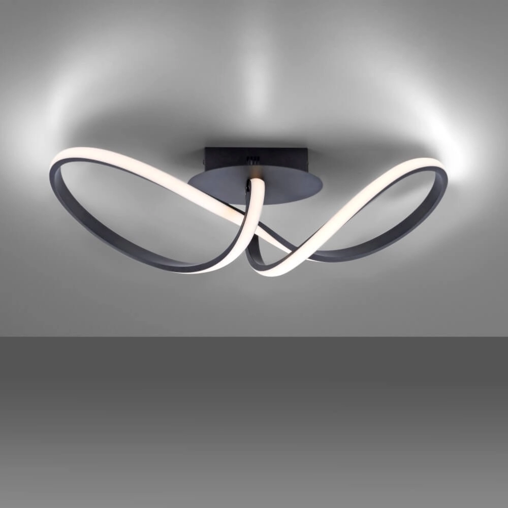 Design plafondlamp Maria zwart Just Light 4043689975777