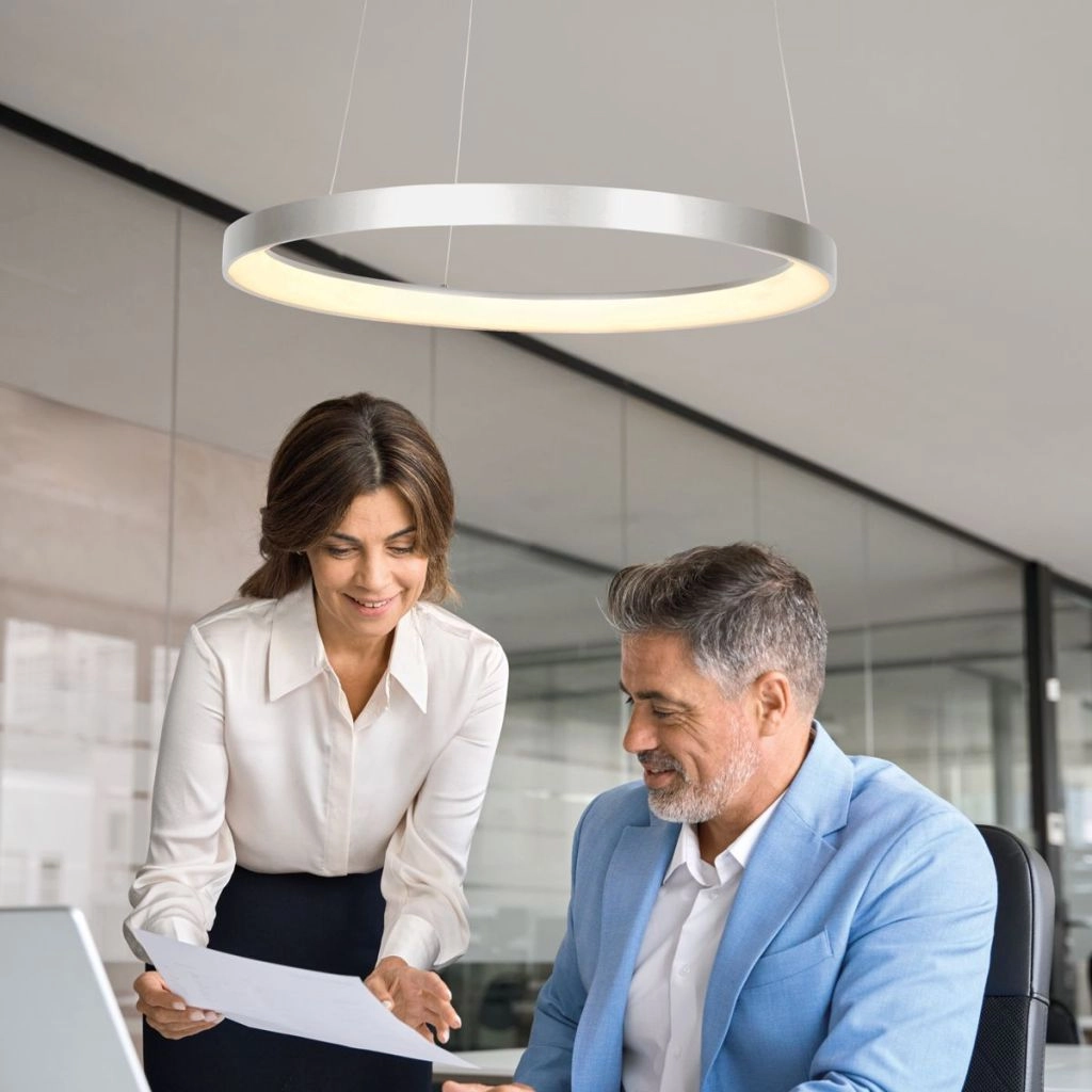 Hanglamp Ringlede grijs Steinhauer 8712746184969