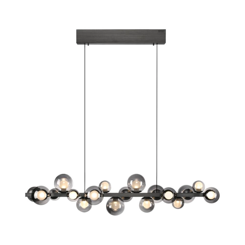 Unieke hanglamp Pure E-Popup 18-lichts grijs Unieke hanglamp Pure E-Popup 18-lichts grijs